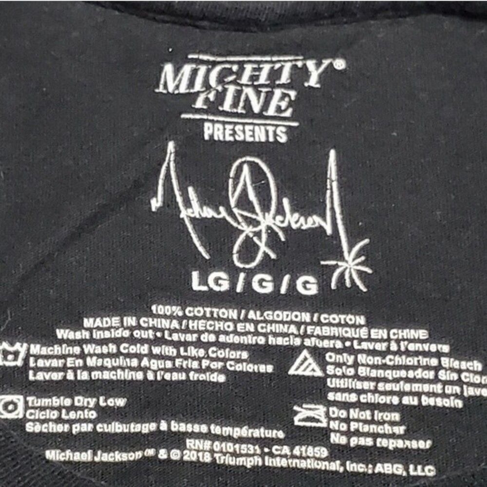 Michael Jackson T-Shirt Women Smooth Criminal Graphic Music Merch Black L - Picture 2 of 6